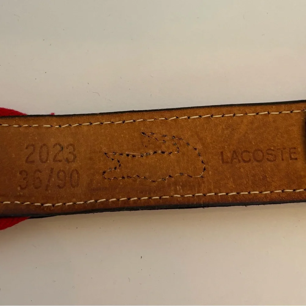 Lacoste belt pre
